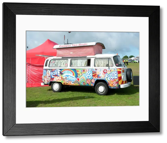 Framed Print : Volkswagen camper van at V Dub Island event, Isle of Wight 2013 Framed Print : Volkswagen camper van at V Dub Island event, Isle of Wight 2013