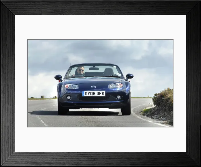 Framed Print : 2008 Mazda MX5 Roadster Coupe Framed Print : 2008 Mazda MX5 Roadster Coupe