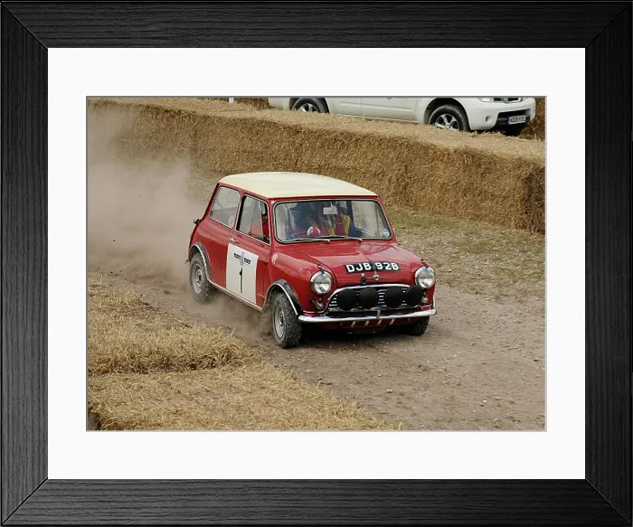 Framed Print : 2009 Morris Mini Cooper S, Goodwood Festival of speed Framed Print : 2009 Morris Mini Cooper S, Goodwood Festival of speed