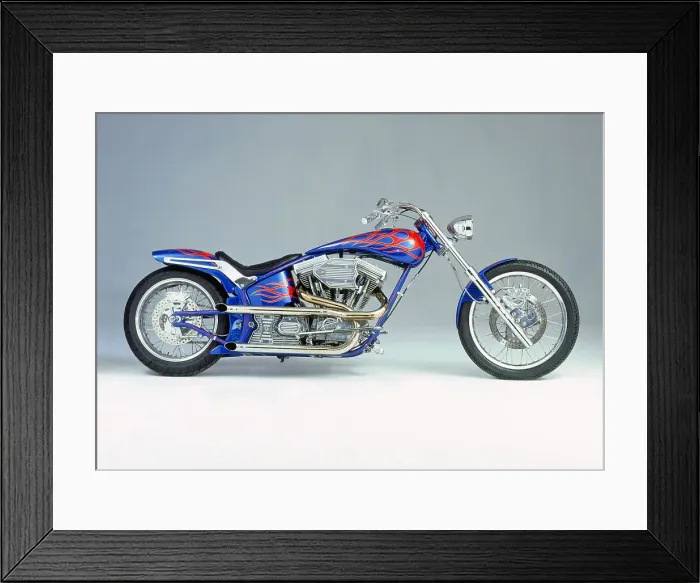 Framed Print : 1996 Harley Davidson Batt Boy by Battistinis custom conversions Framed Print : 1996 Harley Davidson Batt Boy by Battistinis custom conversions