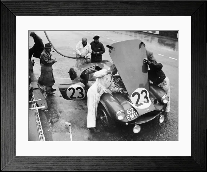 Framed Print : Pit stop, Le Mans 24 Hours, France, 1955 Framed Print : Pit stop, Le Mans 24 Hours, France, 1955
