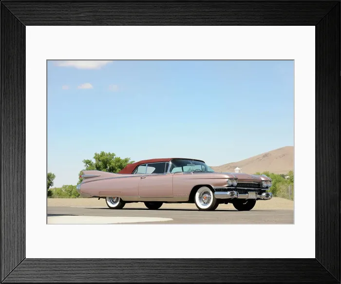 Framed Print : Cadillac Eldorado 1959. Artist: Simon Clay Framed Print : Cadillac Eldorado 1959. Artist: Simon Clay