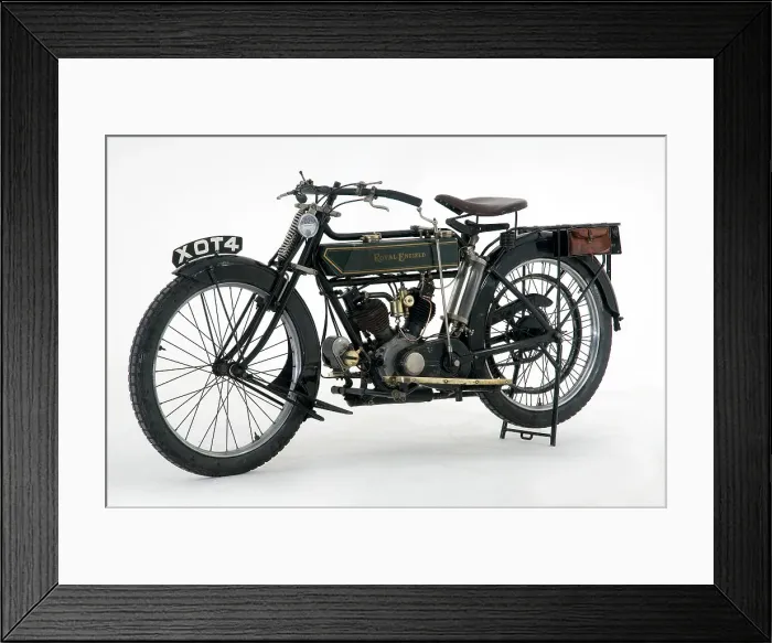Framed Print : 1914 Royal Enfield 3hp motorcycle Framed Print : 1914 Royal Enfield 3hp motorcycle
