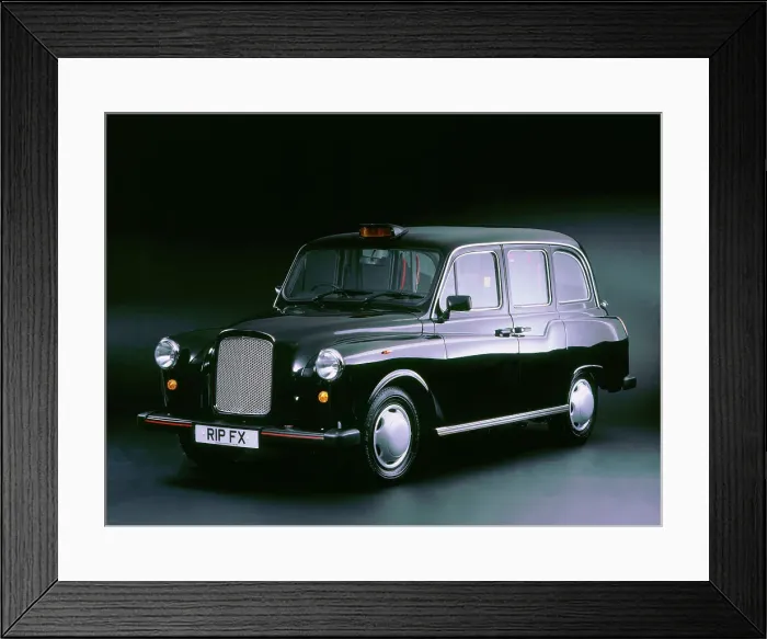 Framed Print : 1997 London Taxis International FX4 Framed Print : 1997 London Taxis International FX4