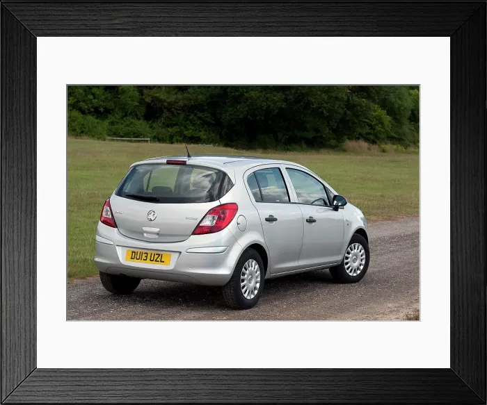 Framed Print : 2013 Vauxhall Corsa 1.2 Eco Flex Framed Print : 2013 Vauxhall Corsa 1.2 Eco Flex