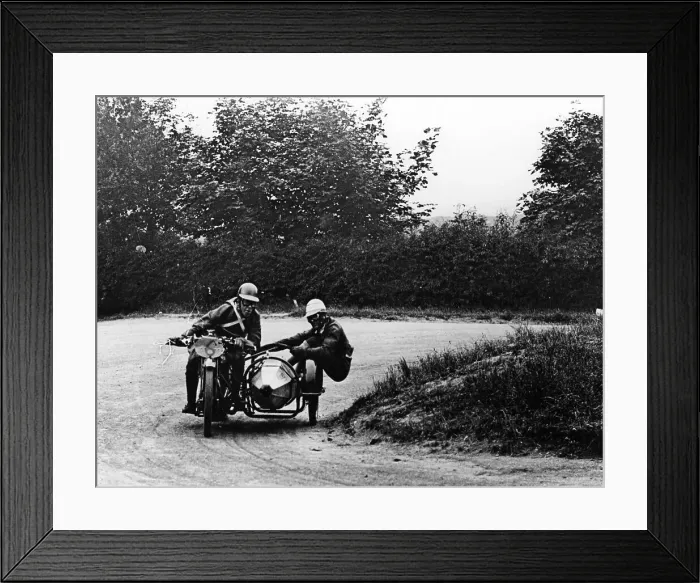 Framed Print : G Tucker racing a Norton bike, 1924 Framed Print : G Tucker racing a Norton bike, 1924