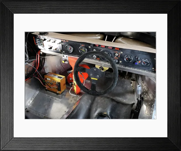 Framed Print : Lancia Martini Le Mans car chasis no 0007 1983. Artist: Simon Clay Framed Print : Lancia Martini Le Mans car chasis no 0007 1983. Artist: Simon Clay