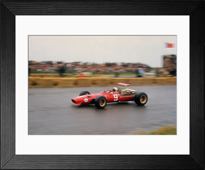 Framed Print : Chris Amon in a Ferrari V12, Dutch Grand Prix, Zandvoort, 1968 Framed Print : Chris Amon in a Ferrari V12, Dutch Grand Prix, Zandvoort, 1968