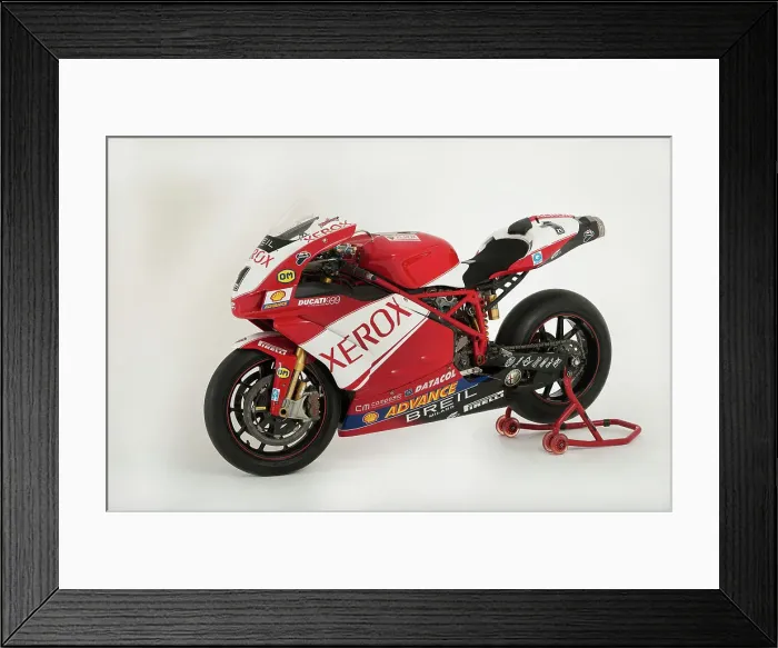 Framed Print : 2006 Ducati 999 Xerox, Troy Bayliss Superbike.Moto GP championship winner Framed Print : 2006 Ducati 999 Xerox, Troy Bayliss Superbike.Moto GP championship winner