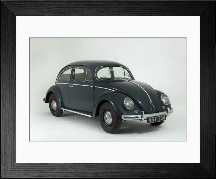 Framed Print : 1953 Volkswagen Beetle Export Framed Print : 1953 Volkswagen Beetle Export