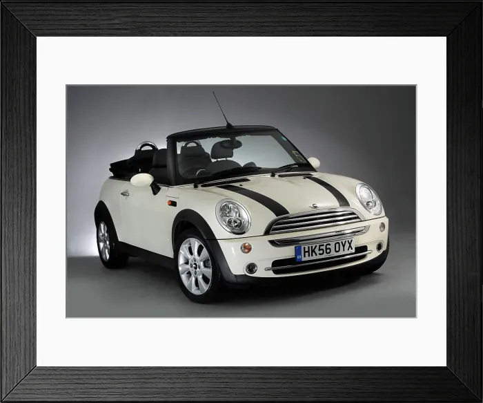 Framed Print : 2006 Mini Cooper Convertible Framed Print : 2006 Mini Cooper Convertible
