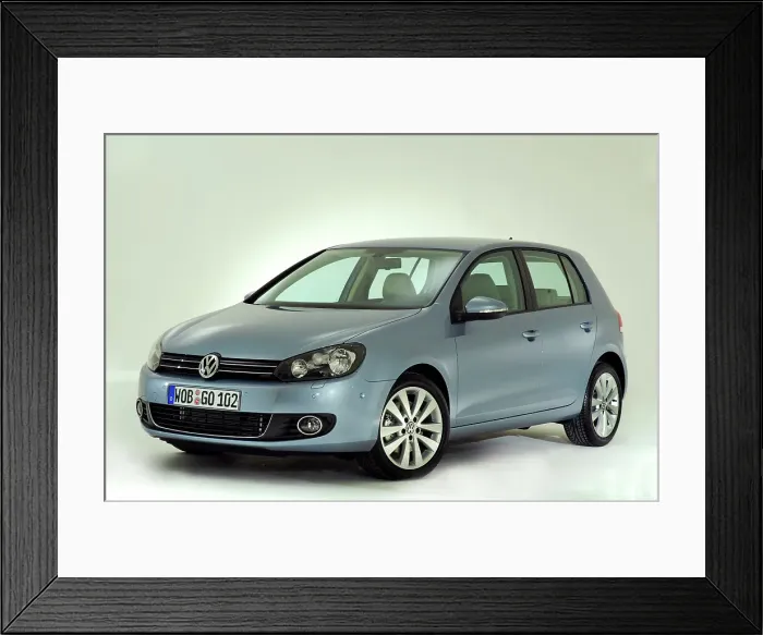 Framed Print : 2009 VW Golf Mk6 Framed Print : 2009 VW Golf Mk6