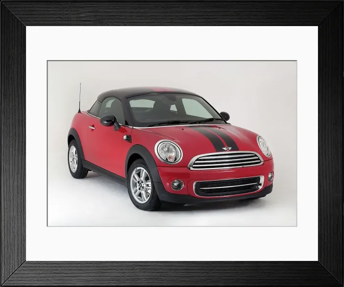 Framed Print : 2012 Mini Coupe Cooper Framed Print : 2012 Mini Coupe Cooper