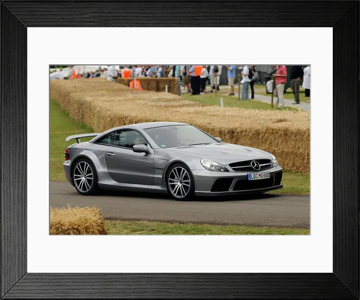 Framed Print : 2009 Mercedes Benz SL65 AMG Black Framed Print : 2009 Mercedes Benz SL65 AMG Black