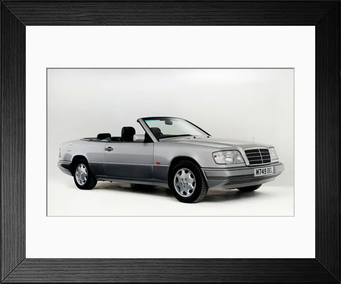 Framed Print : 1995 Mercedes Benz E220 Convertible