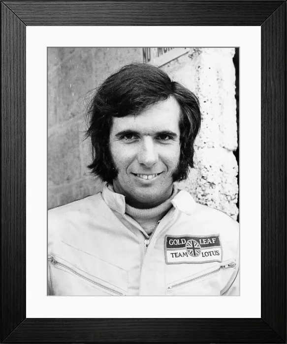Framed Print : Emerson Fittipaldi, c1970-c1971 Framed Print : Emerson Fittipaldi, c1970-c1971