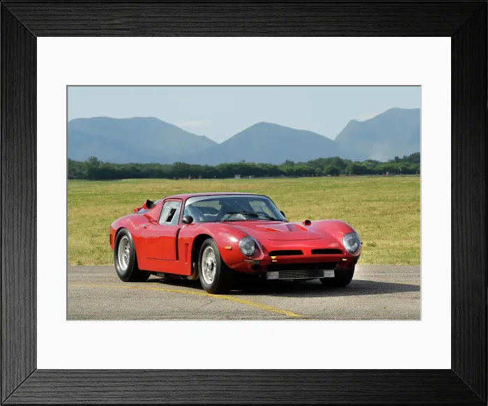 Framed Print : 1965 Bizzarrini 5300 GT America Framed Print : 1965 Bizzarrini 5300 GT America
