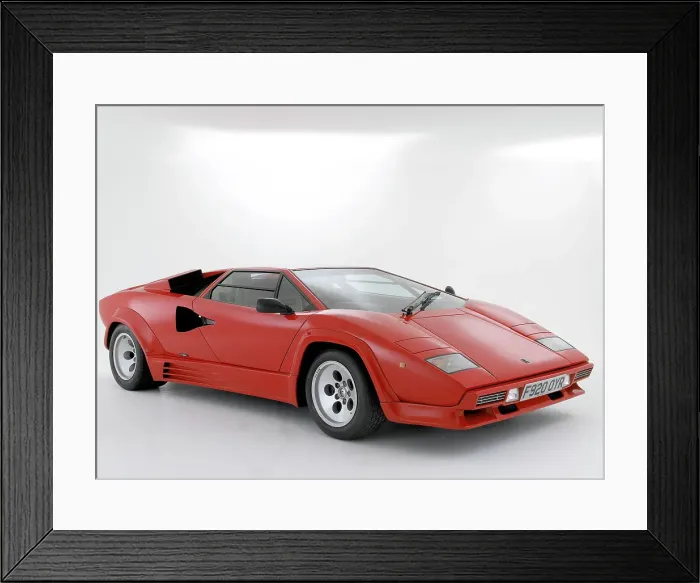 Framed Print : 1988 Lamborghini Countach Framed Print : 1988 Lamborghini Countach
