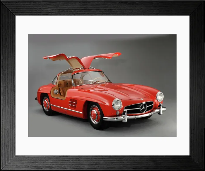 Framed Print : 1957 Mercedes Benz 300 SL Gullwing Framed Print : 1957 Mercedes Benz 300 SL Gullwing