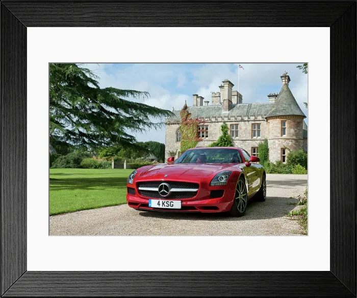 Framed Print : 2011 Mercedes Benz AMG SLS