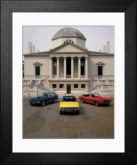 Framed Print : Group of Three 1974 Jensen cars Framed Print : Group of Three 1974 Jensen cars