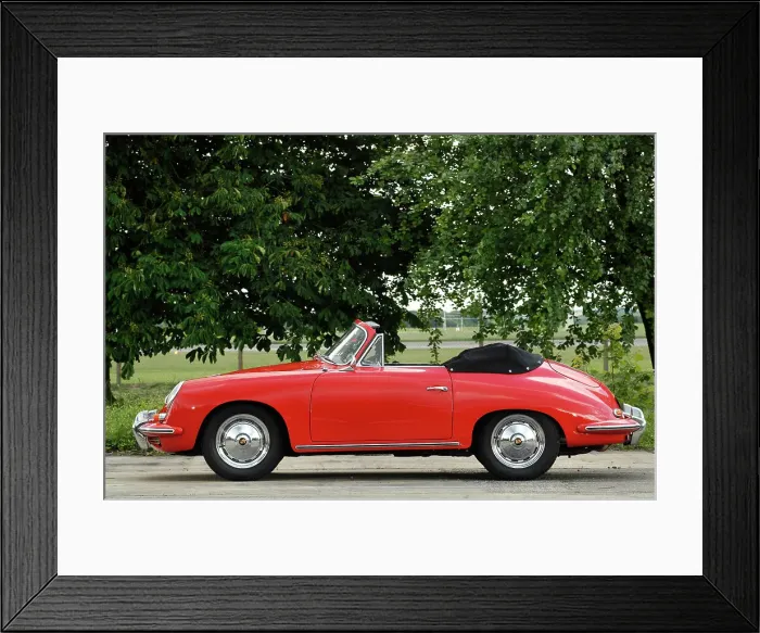Framed Print : 1960 Porsche 356B 1600 Cabriolet Framed Print : 1960 Porsche 356B 1600 Cabriolet