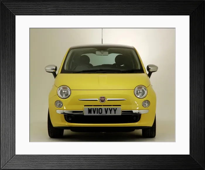 Framed Print : 2010 Fiat 500 Framed Print : 2010 Fiat 500