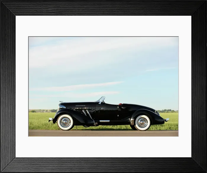 Framed Print : Auburn 852 SC Speedster 1936. Artist: Simon Clay Framed Print : Auburn 852 SC Speedster 1936. Artist: Simon Clay