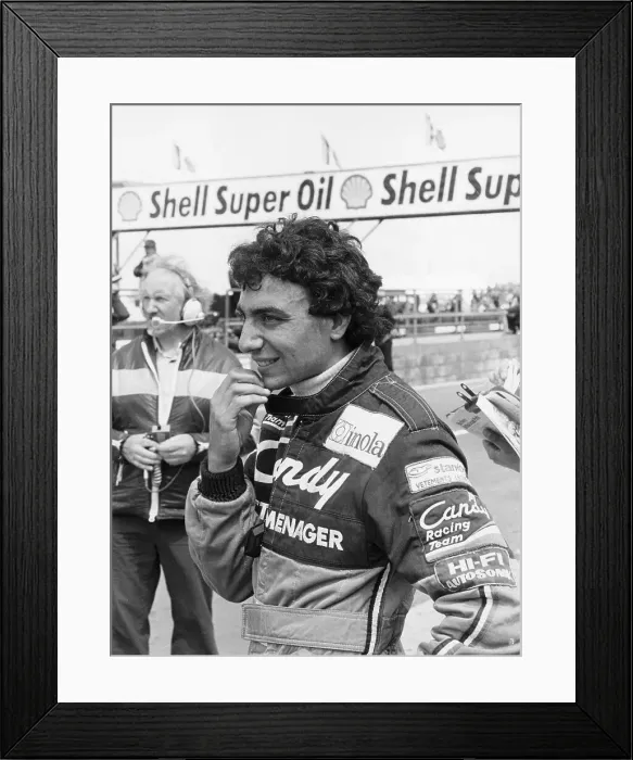 Framed Print : Michele Alboreto, 1981 Framed Print : Michele Alboreto, 1981