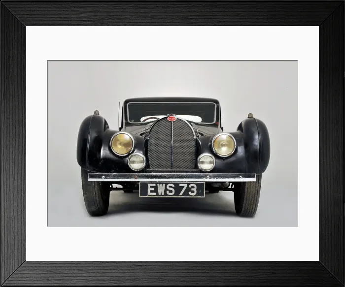 Framed Print : Bugatti type 57S 1937. Artist: Simon Clay Framed Print : Bugatti type 57S 1937. Artist: Simon Clay