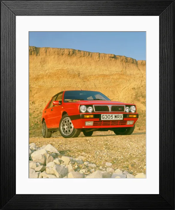 Framed Print : 1990 Lancia Delta HF Integrale Framed Print : 1990 Lancia Delta HF Integrale