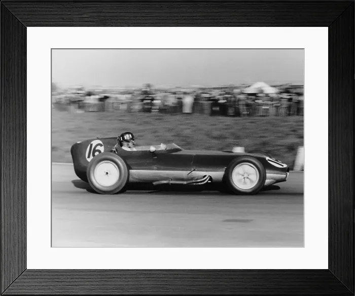 Framed Print : Graham Hill in a Lotus Climax, Aintree 200, Liverpool, 18 April 1959. Artist: Maxwell Boyd Framed Print : Graham Hill in a Lotus Climax, Aintree 200, Liverpool, 18 April 1959. Artist: Maxwell Boyd