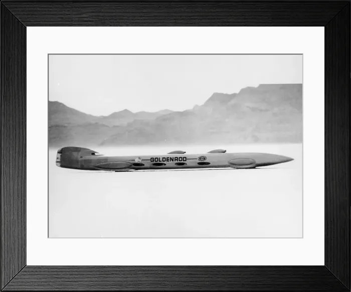 Framed Print : Goldenrod Land Speed Record attempt car, Bonneville Salt Flats, Utah, USA, 1965 Framed Print : Goldenrod Land Speed Record attempt car, Bonneville Salt Flats, Utah, USA, 1965