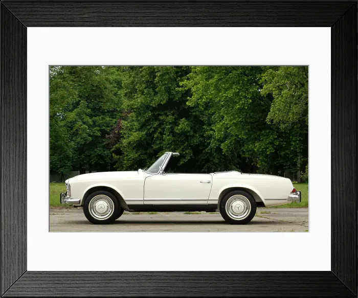 Framed Print : 1966 Mercedes Benz 230 SL Framed Print : 1966 Mercedes Benz 230 SL