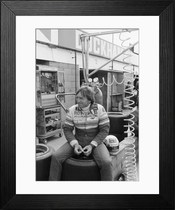 Framed Print : Derek Bell in the pits Framed Print : Derek Bell in the pits