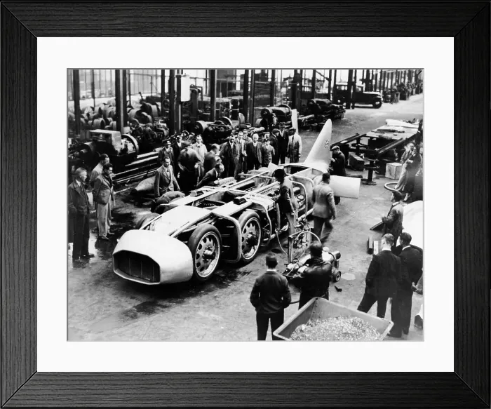 Framed Print : Captain George Eyston's Thunderbolt car, 1937 Framed Print : Captain George Eyston's Thunderbolt car, 1937