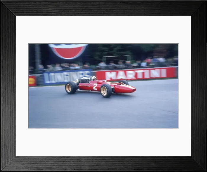 Framed Print : Ludovico Scarfiotti driving a Ferrari, Belgian GP, Spa-Francorchamps, 1967 Framed Print : Ludovico Scarfiotti driving a Ferrari, Belgian GP, Spa-Francorchamps, 1967