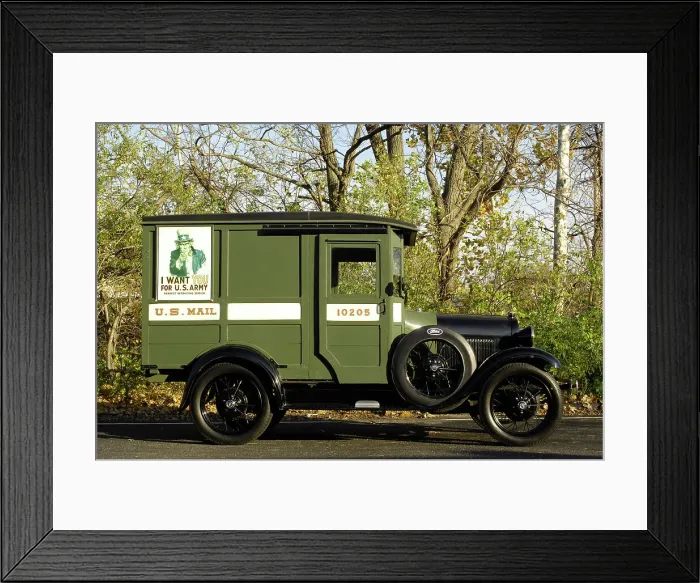 Framed Print : Ford Delivery van 1929. Artist: Simon Clay Framed Print : Ford Delivery van 1929. Artist: Simon Clay