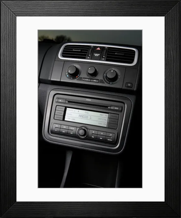Framed Print : SKODA Fabia 2007. Artist: Simon Clay Framed Print : SKODA Fabia 2007. Artist: Simon Clay
