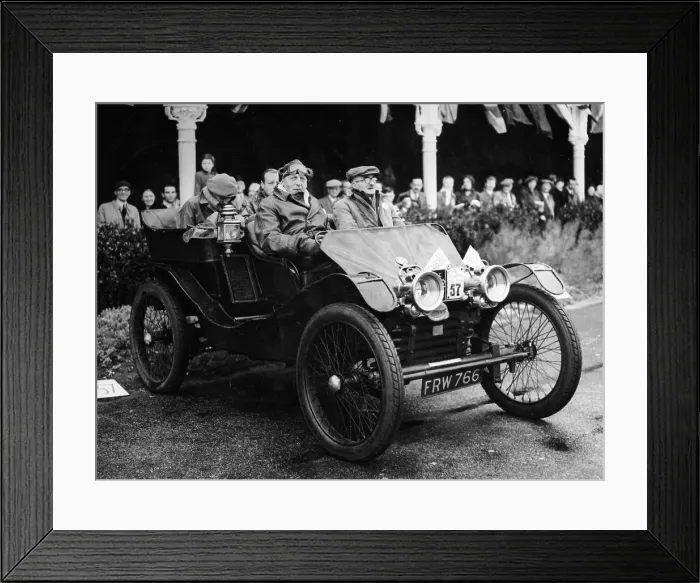 Framed Print : George Lanchester in a 1902 Lanchester, Brighton, East Sussex, 1952 Framed Print : George Lanchester in a 1902 Lanchester, Brighton, East Sussex, 1952