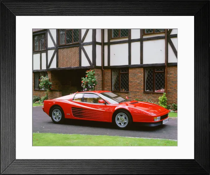 Framed Print : 1987 Ferrari Testarossa Framed Print : 1987 Ferrari Testarossa