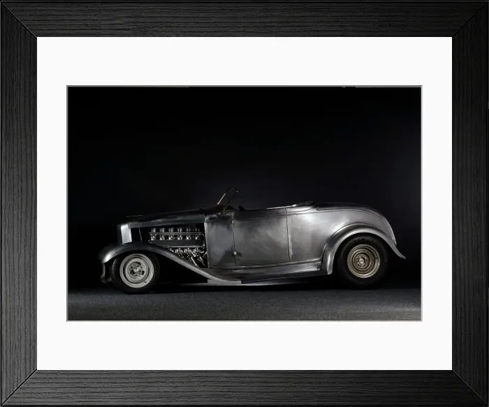 Framed Print : Ford Hot rod custom metal body 1934. Artist: Simon Clay Framed Print : Ford Hot rod custom metal body 1934. Artist: Simon Clay