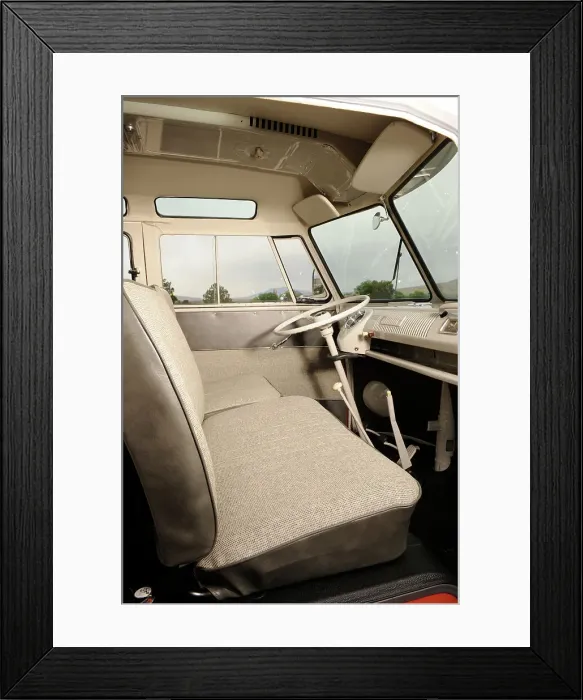 Framed Print : VW micro bus 1964. Artist: Simon Clay Framed Print : VW micro bus 1964. Artist: Simon Clay