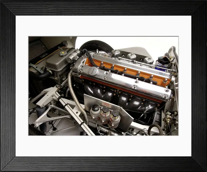 Framed Print : Jaguar E type 1961. Artist: Simon Clay Framed Print : Jaguar E type 1961. Artist: Simon Clay