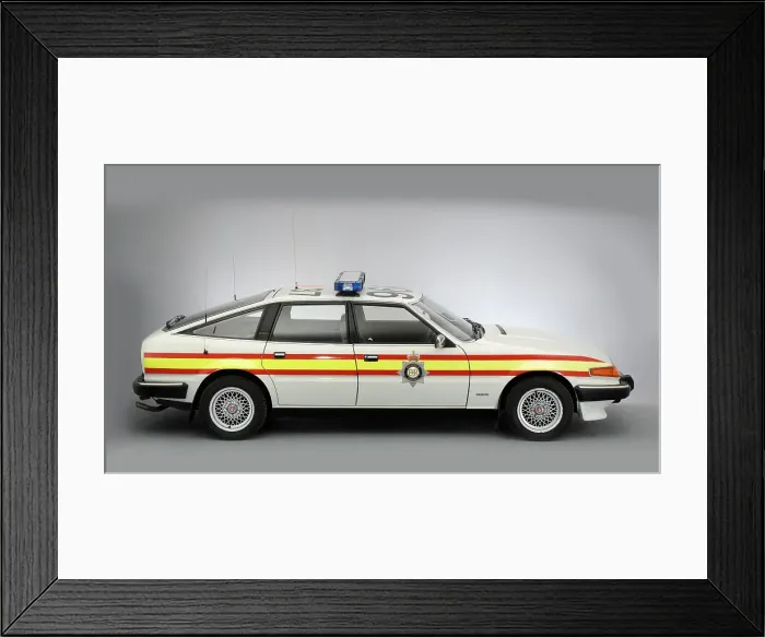 Framed Print : 1984 Rover SD1 Police Car Framed Print : 1984 Rover SD1 Police Car