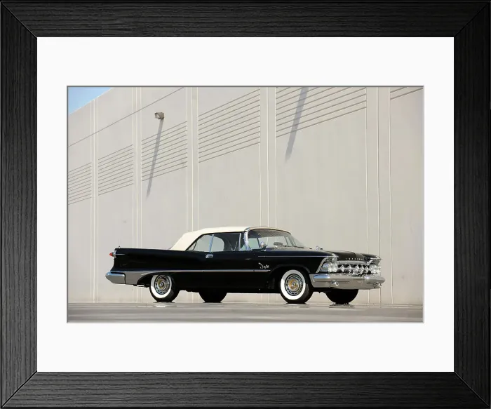 Framed Print : Chrysler Imperial convertible 1959. Artist: Simon Clay Framed Print : Chrysler Imperial convertible 1959. Artist: Simon Clay