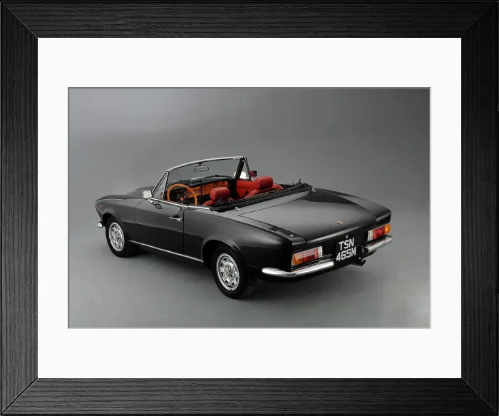 Framed Print : 1974 Fiat 124 Spyder Framed Print : 1974 Fiat 124 Spyder