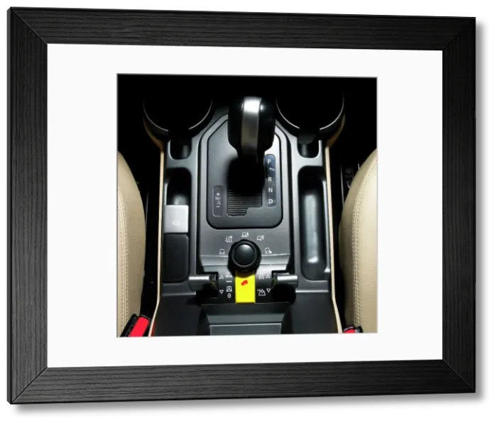 Framed Print : Centre console of a 2004 Landrover Discovery Framed Print : Centre console of a 2004 Landrover Discovery