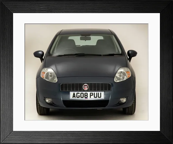 Framed Print : 2008 Fiat Punto Framed Print : 2008 Fiat Punto