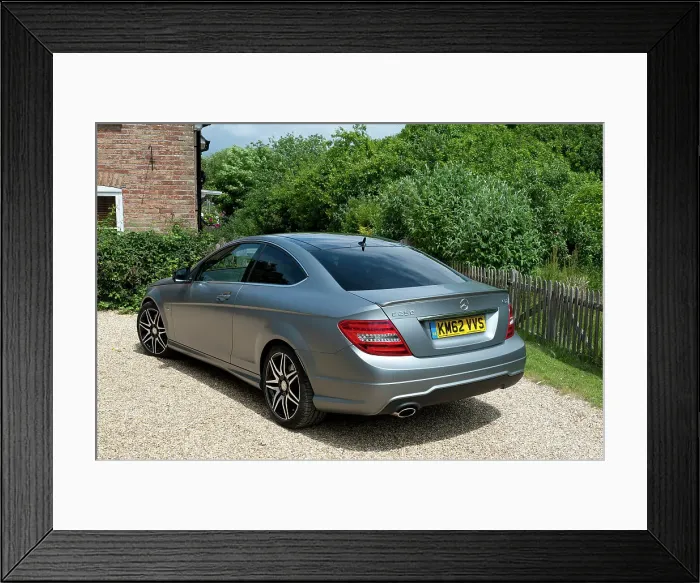 Framed Print : 2013 Mercedes Benz C250 Cdi Coupe AMG Sport Framed Print : 2013 Mercedes Benz C250 Cdi Coupe AMG Sport